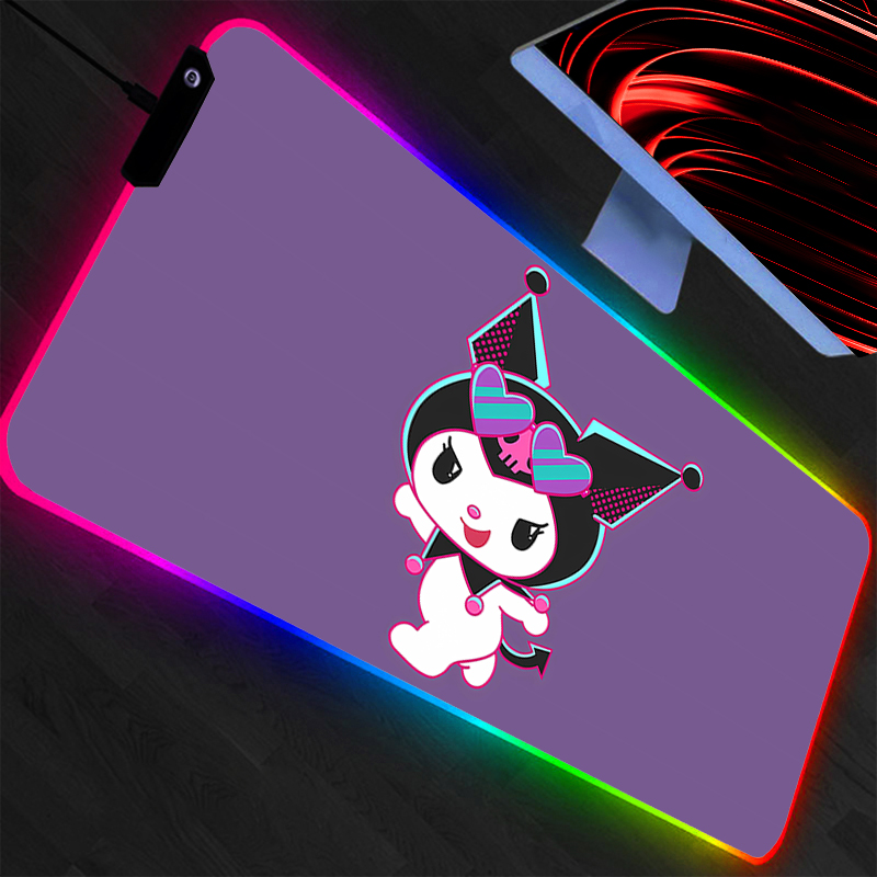 Pc Gaming Kuromi - Kuromi Mouse Pad RGB Gaming Accessories