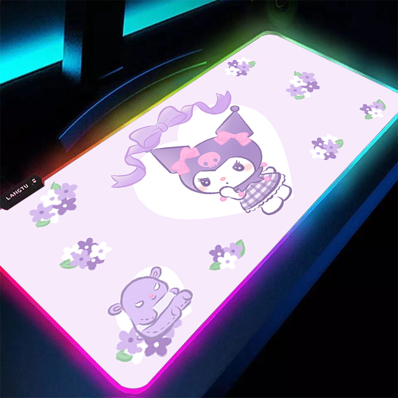 RGB Large Gaming Mouse Pad Kur - Pc Gaming Kuromi บทวิจารณ์และราคา