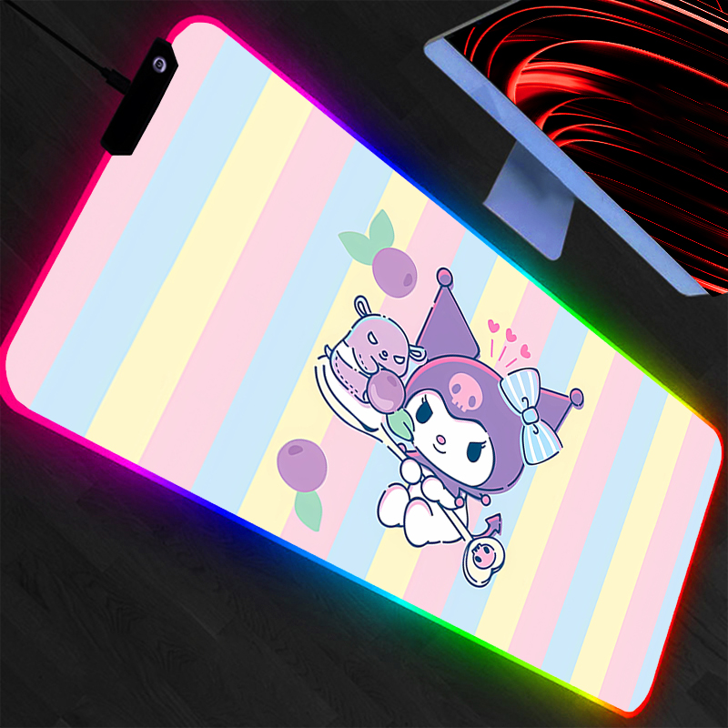 Kuromi Large Mouse Pad RGB Lap - Pc Gaming Kuromi บทวิจารณ์และราคา