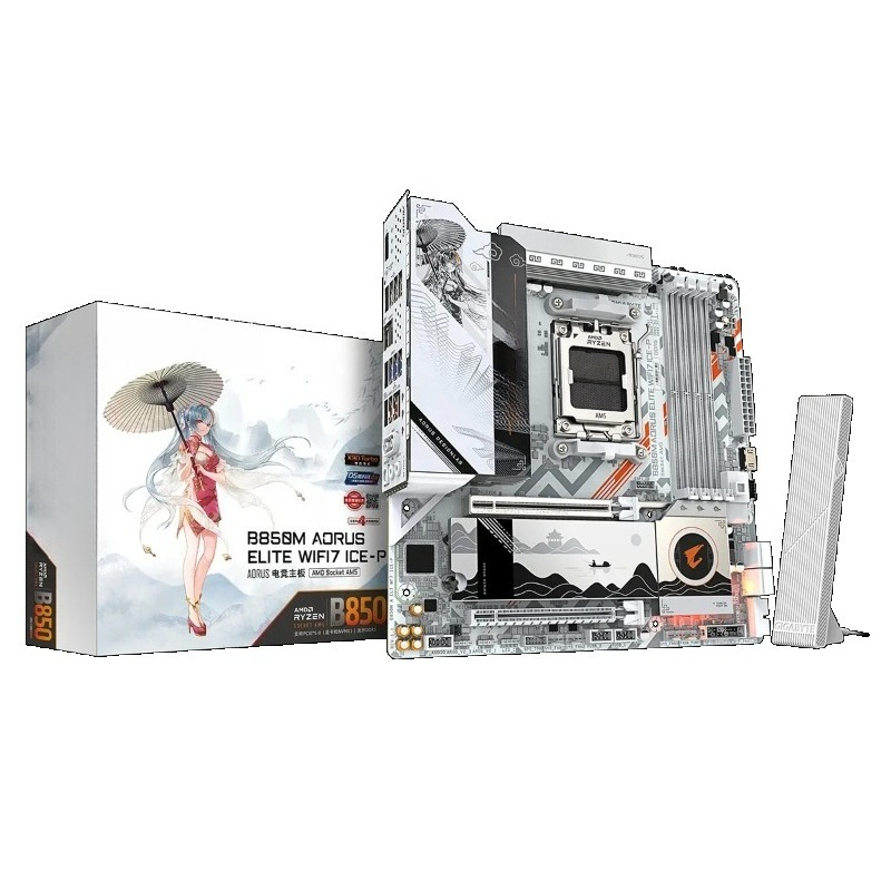B850M AORUS ELITE WIFI7 ICE-P  - Pc Gaming X3D บทวิจารณ์และราคา