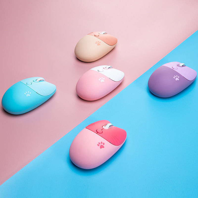 Pink Wireless Cute Meow Mouse  - Pc Gaming X3D บทวิจารณ์และราคา