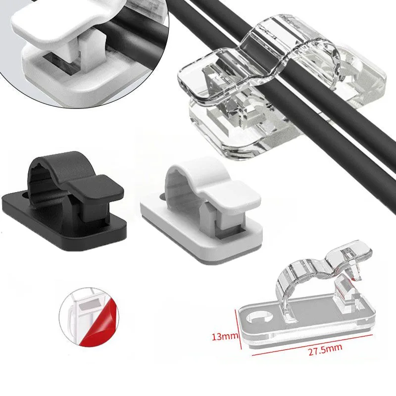10/50PCS Cable Organizer Clips - Cable Management Sleeve บทวิจารณ์และราคา
