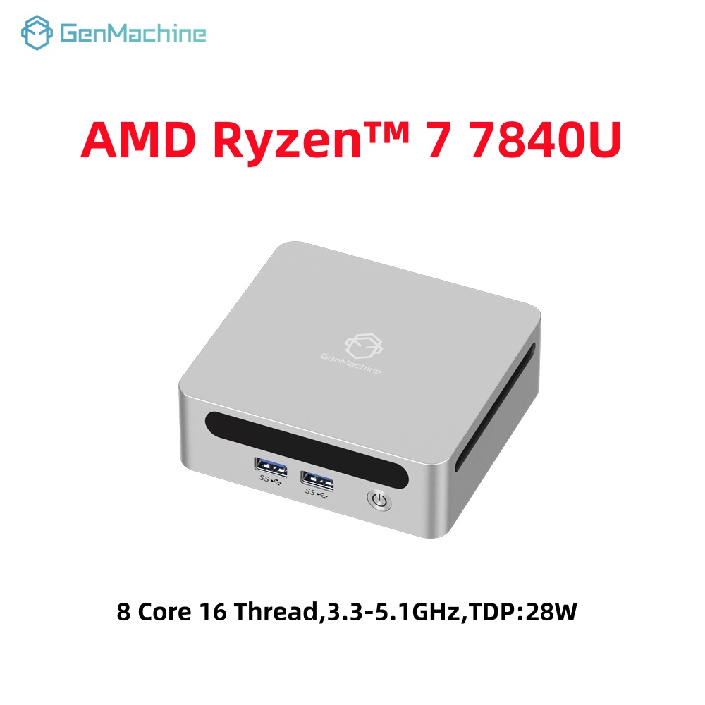 GenMachine Mini PC USB4 2.5G L - Pc Gaming Compact บทวิจารณ์และราคา