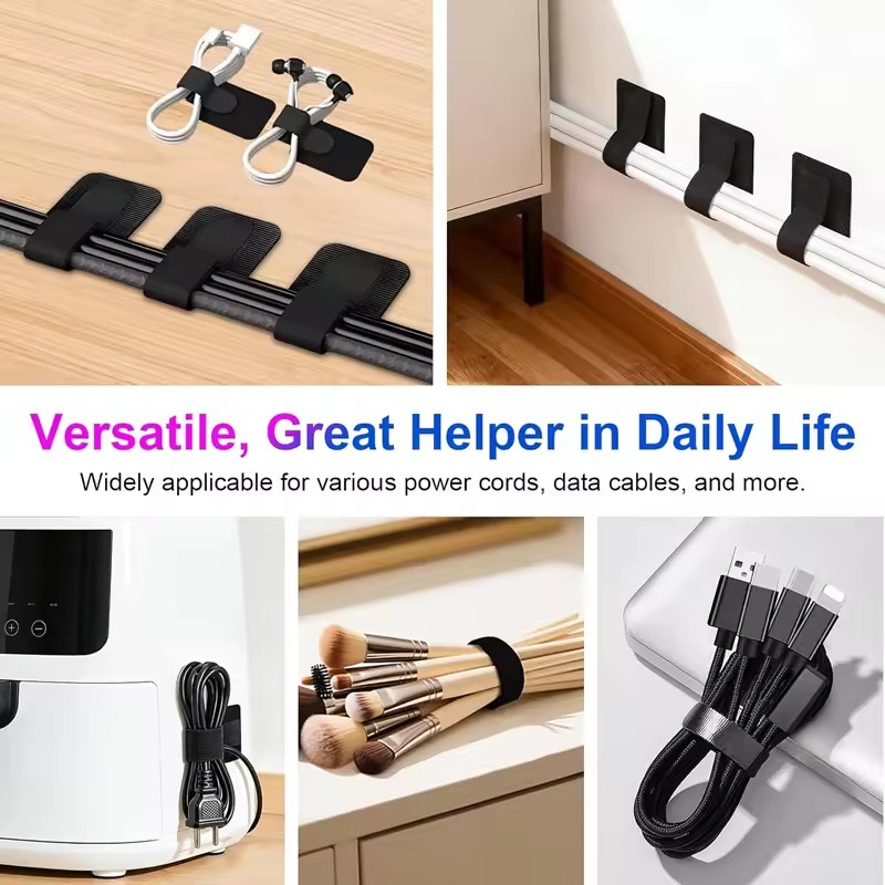Adhesive Under Desk Cable Ties - Cable Management Sleeve บทวิจารณ์และราคา