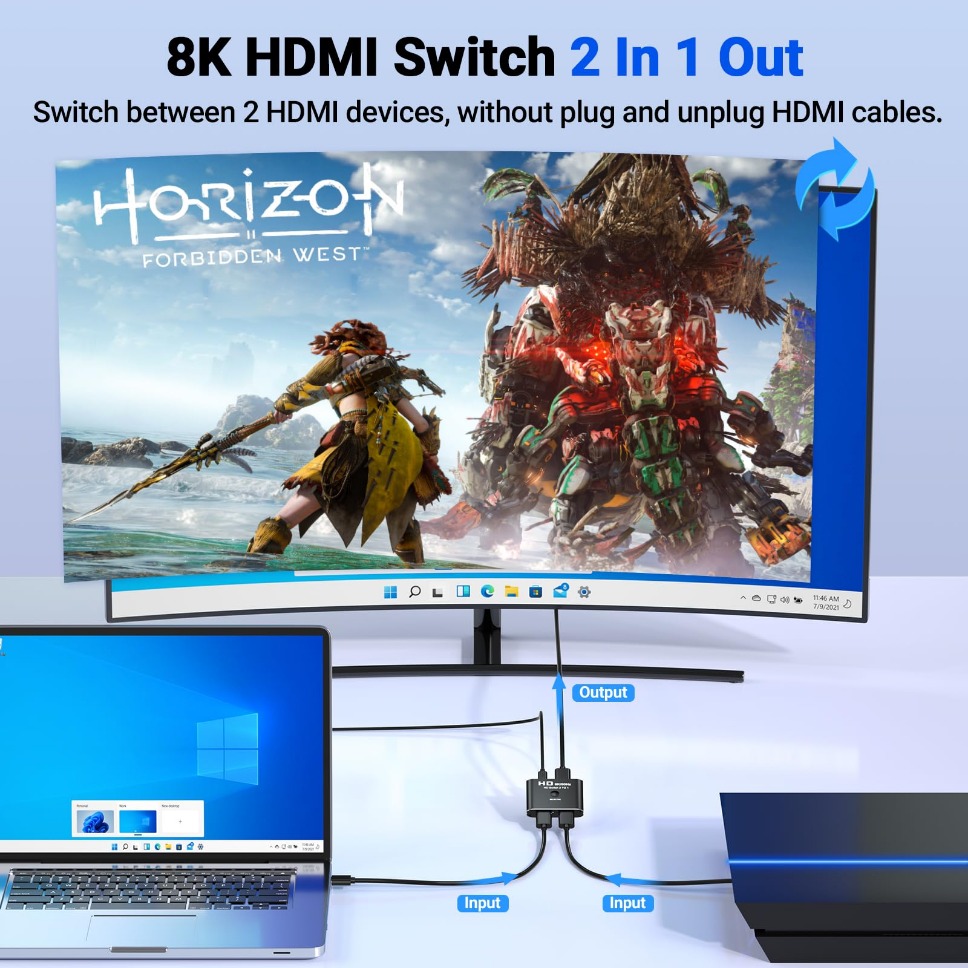 HDMI Switch Splitter 8K 60Hz 4 - Pc Gaming Xbox บทวิจารณ์และราคา