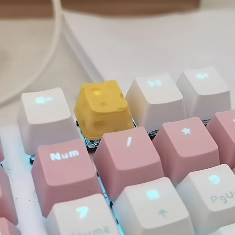 3D Printed Cheese Keycap Cute  - Pc Gaming X3D บทวิจารณ์และราคา