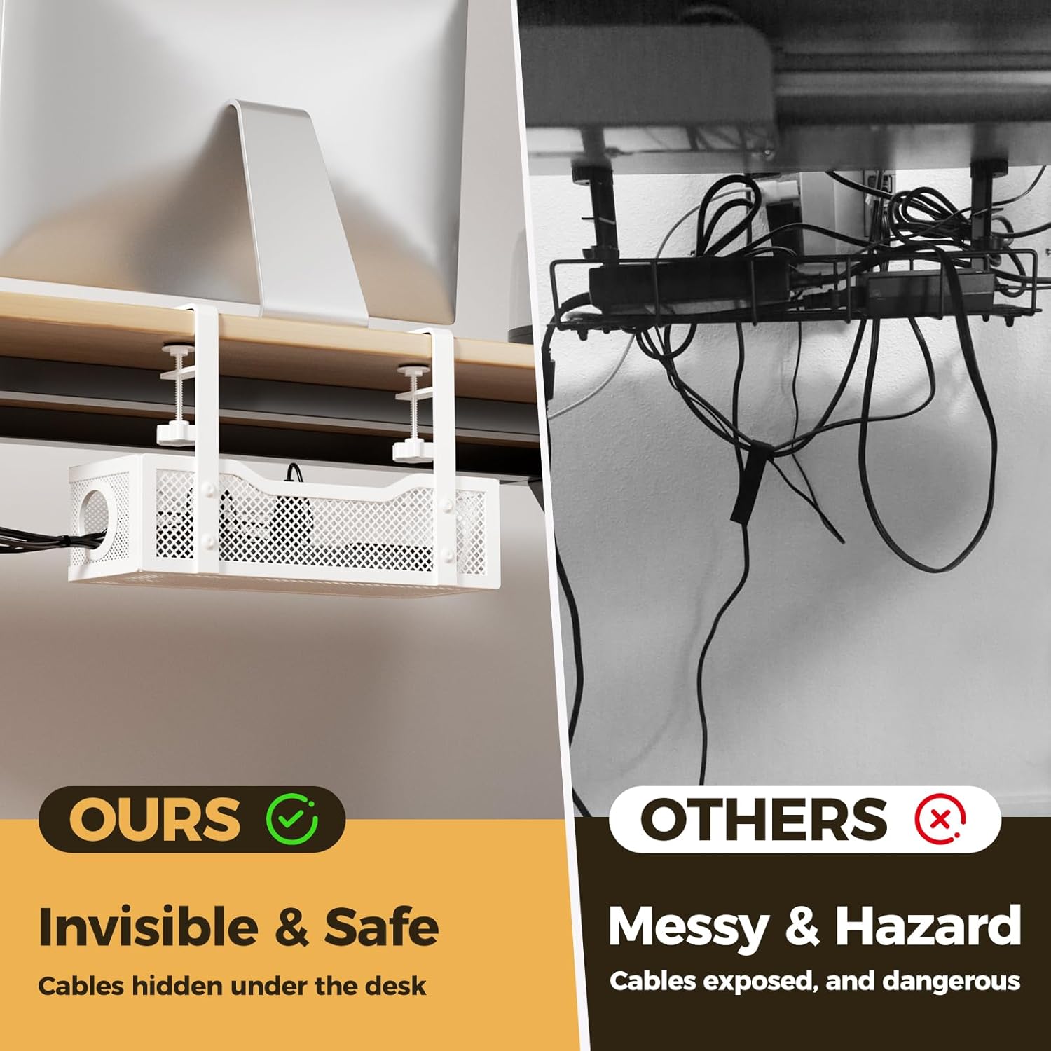 Under Desk Cable Management Tr - Cable Management Sleeve บทวิจารณ์และราคา