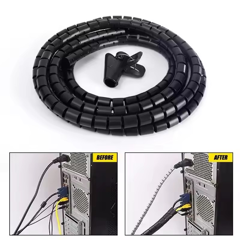 Cable Tube Sleeve Flexible Cor - Cable Management Sleeve บทวิจารณ์และราคา
