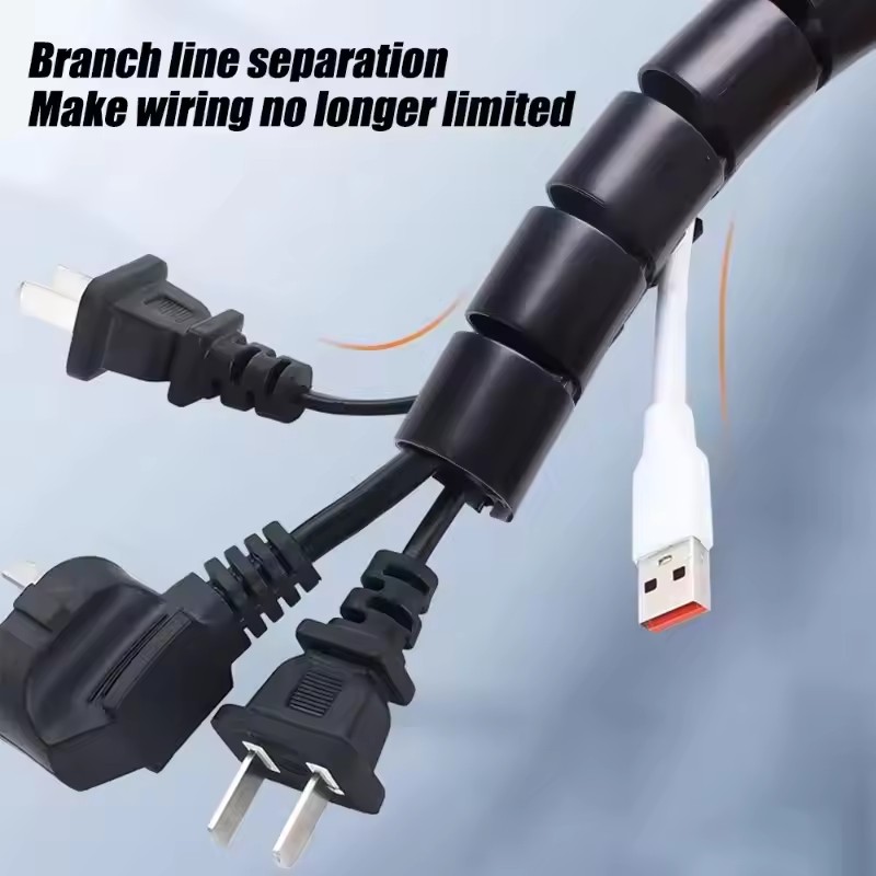 Cable Tube Sleeve Flexible Cor - Cable Management Sleeve บทวิจารณ์และราคา